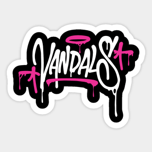 Vandals text in melting style Sticker